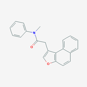molecular formula C21H17NO2 B384115 N-methyl-2-naphtho[2,1-b]furan-1-yl-N-phenylacetamide 
