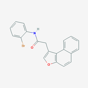 molecular formula C20H14BrNO2 B384118 N-(2-bromophenyl)-2-naphtho[2,1-b]furan-1-ylacetamide 