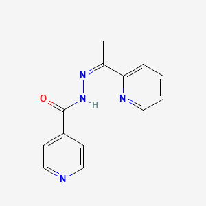 molecular formula C13H12N4O B3841210 N-[(Z)-1-pyridin-2-ylethylideneamino]pyridine-4-carboxamide 