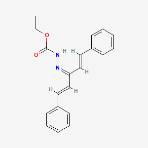 molecular formula C20H20N2O2 B3841234 ethyl N-[[(1E,4E)-1,5-diphenylpenta-1,4-dien-3-ylidene]amino]carbamate 