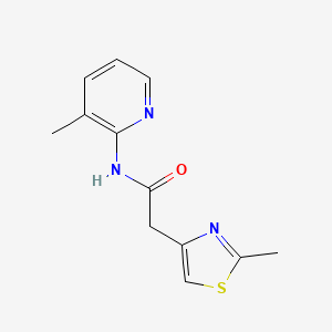 molecular formula C12H13N3OS B3841289 N-(3-methylpyridin-2-yl)-2-(2-methyl-1,3-thiazol-4-yl)acetamide 