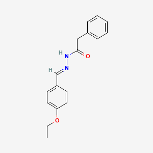 molecular formula C17H18N2O2 B3841327 N'-[(E)-(4-ethoxyphenyl)methylidene]-2-phenylacetohydrazide 