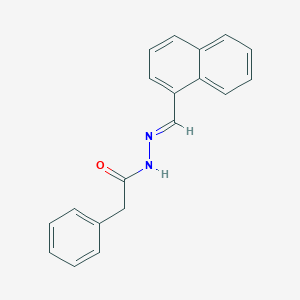 molecular formula C19H16N2O B3841348 N'-[(E)-naphthalen-1-ylmethylidene]-2-phenylacetohydrazide 