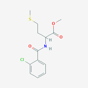 molecular formula C13H16ClNO3S B3841646 l-Methionine, N-(2-chlorobenzoyl)-, methyl ester 