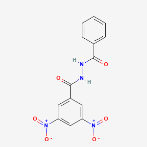 molecular formula C14H10N4O6 B3841757 N-BENZOYL-3,5-DINITROBENZOHYDRAZIDE 