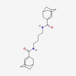 molecular formula C26H40N2O2 B3841837 N-[4-(adamantane-1-carbonylamino)butyl]adamantane-1-carboxamide CAS No. 86583-04-2