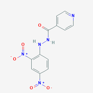 molecular formula C12H9N5O5 B3841882 N'-(2,4-dinitrophenyl)pyridine-4-carbohydrazide 