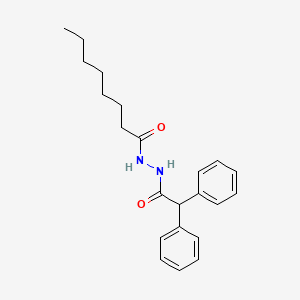 molecular formula C22H28N2O2 B3841930 N'-(2,2-diphenylacetyl)octanehydrazide 