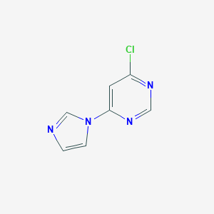 molecular formula C7H5ClN4 B038420 4-Chloro-6-(1H-imidazol-1-yl)pyrimidine CAS No. 114834-02-5