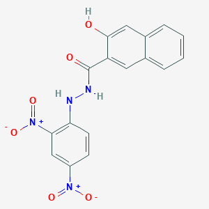 molecular formula C17H12N4O6 B3842091 N'-(2,4-dinitrophenyl)-3-hydroxynaphthalene-2-carbohydrazide 