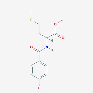 molecular formula C13H16FNO3S B3842158 l-Methionine, N-(4-fluorobenzoyl)-, methyl ester 
