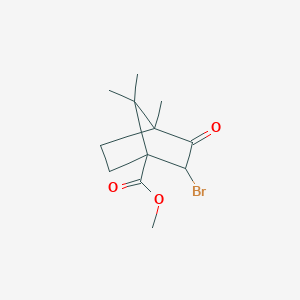 molecular formula C12H17BrO3 B384226 Methyl 2-bromo-4,7,7-trimethyl-3-oxobicyclo[2.2.1]heptane-1-carboxylate CAS No. 1005056-15-4