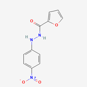 molecular formula C11H9N3O4 B3842378 N'-(4-nitrophenyl)furan-2-carbohydrazide 