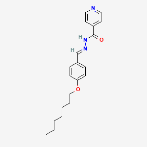 molecular formula C20H25N3O2 B3842434 N'~4~-{(E)-1-[4-(HEPTYLOXY)PHENYL]METHYLIDENE}ISONICOTINOHYDRAZIDE 