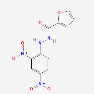 molecular formula C11H8N4O6 B3842489 N'-(2,4-dinitrophenyl)furan-2-carbohydrazide 