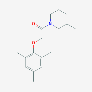 molecular formula C17H25NO2 B384260 Mesityl 2-(3-methyl-1-piperidinyl)-2-oxoethyl ether 