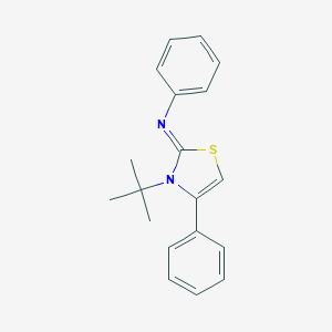 molecular formula C19H20N2S B384261 N-(3-tert-butyl-4-phenyl-1,3-thiazol-2(3H)-ylidene)-N-phenylamine 