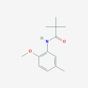 molecular formula C13H19NO2 B3842638 N-(2-methoxy-5-methylphenyl)-2,2-dimethylpropanamide 