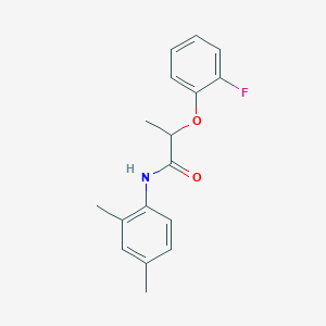 molecular formula C17H18FNO2 B384264 N-(2,4-dimethylphenyl)-2-(2-fluorophenoxy)propanamide 