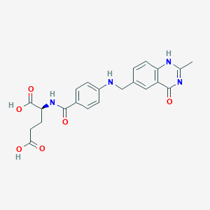 (2S)-2-[[4-[(2-methyl-4-oxo-1H-quinazolin-6-yl)methylamino]benzoyl]amino]pentanedioic acid