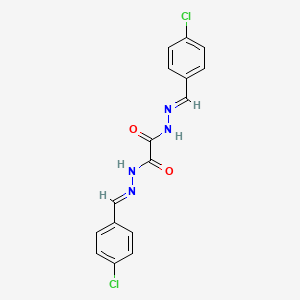 molecular formula C16H12Cl2N4O2 B3842866 OXALIC BIS(4-CHLOROBENZYLIDENE)HYDRAZIDE 