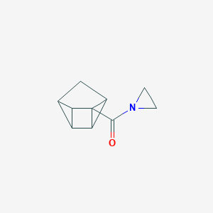 Aziridine, 1-(tetracyclo[3.2.0.02,7.04,6]hept-1-ylcarbonyl)-(9CI)