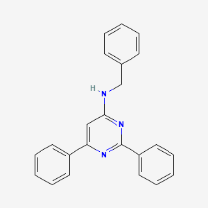 molecular formula C23H19N3 B3843321 N-benzyl-2,6-diphenylpyrimidin-4-amine 