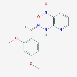 molecular formula C14H14N4O4 B3843867 N-[(Z)-(2,4-dimethoxyphenyl)methylideneamino]-3-nitropyridin-2-amine 