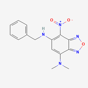 molecular formula C15H15N5O3 B3844065 N6-BENZYL-N4,N4-DIMETHYL-7-NITRO-2,1,3-BENZOXADIAZOLE-4,6-DIAMINE 