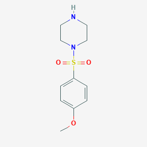 molecular formula C11H16N2O3S B038441 1-[(4-Methoxyphenyl)sulfonyl]piperazine CAS No. 121751-67-5