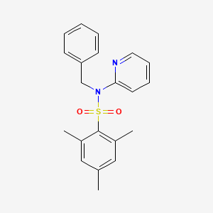 molecular formula C21H22N2O2S B3844173 N-benzyl-2,4,6-trimethyl-N-(pyridin-2-yl)benzenesulfonamide 