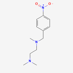 molecular formula C12H19N3O2 B3844191 N,N,N'-trimethyl-N'-[(4-nitrophenyl)methyl]ethane-1,2-diamine 