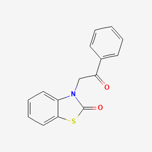 molecular formula C15H11NO2S B3844223 3-(2-oxo-2-phenylethyl)-1,3-benzothiazol-2(3H)-one CAS No. 4614-21-5