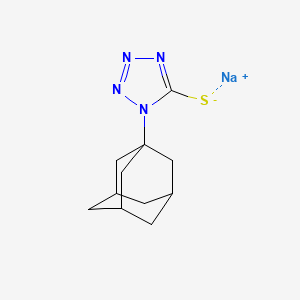 molecular formula C11H15N4NaS B3844280 Sodium;1-(1-adamantyl)tetrazole-5-thiolate 