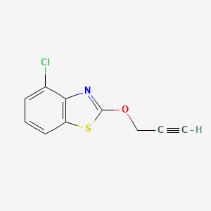 molecular formula C10H6ClNOS B3844666 Benzothiazole, 4-chloro-2-(2-propynyloxy)- CAS No. 864409-91-6