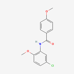 molecular formula C15H14ClNO3 B3844691 N-(5-chloro-2-methoxyphenyl)-4-methoxybenzamide CAS No. 196938-31-5