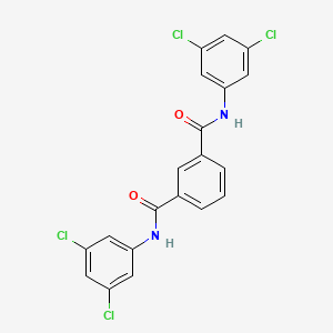 molecular formula C20H12Cl4N2O2 B3844710 N,N'-bis(3,5-dichlorophenyl)isophthalamide 