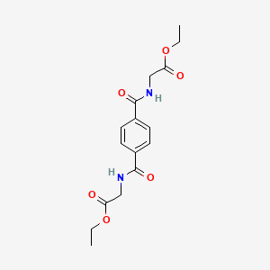 molecular formula C16H20N2O6 B3844752 ETHYL 2-[(4-{[(2-ETHOXY-2-OXOETHYL)AMINO]CARBONYL}BENZOYL)AMINO]ACETATE 