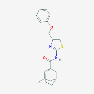 molecular formula C21H24N2O2S B384478 N-[4-(phenoxymethyl)-1,3-thiazol-2-yl]-1-adamantanecarboxamide 