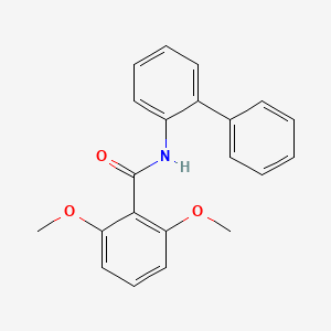 molecular formula C21H19NO3 B3844784 N-(biphenyl-2-yl)-2,6-dimethoxybenzamide 