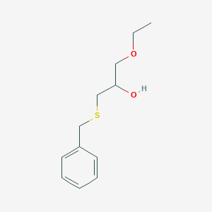 molecular formula C12H18O2S B3844814 1-Benzylsulfanyl-3-ethoxypropan-2-ol CAS No. 5348-03-8