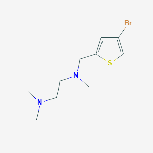 molecular formula C10H17BrN2S B3844820 N'-[(4-bromothiophen-2-yl)methyl]-N,N,N'-trimethylethane-1,2-diamine 