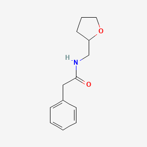 molecular formula C13H17NO2 B3844825 Acetamide, N-tetrahydrofurfuryl-2-phenyl- 