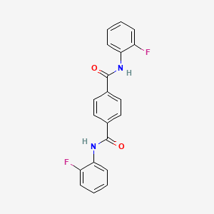 molecular formula C20H14F2N2O2 B3844827 N1,N4-BIS(2-FLUOROPHENYL)BENZENE-1,4-DICARBOXAMIDE 