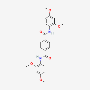 molecular formula C24H24N2O6 B3844867 N1,N4-bis(2,4-dimethoxyphenyl)benzene-1,4-dicarboxamide 