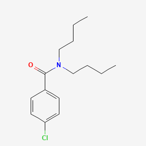 molecular formula C15H22ClNO B3844996 Benzamide, N,N-dibutyl-4-chloro- CAS No. 7461-43-0