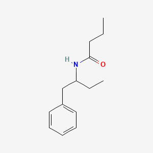 molecular formula C14H21NO B3844999 N-(1-phenylbutan-2-yl)butanamide 
