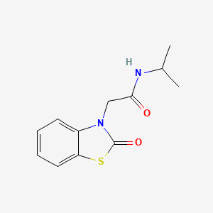 molecular formula C12H14N2O2S B3845133 N-isopropyl-2-(2-oxo-1,3-benzothiazol-3(2H)-yl)acetamide 