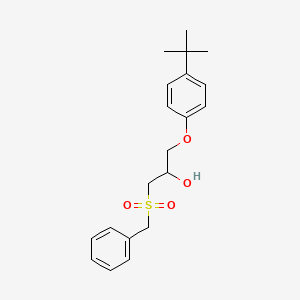 molecular formula C20H26O4S B3845150 1-Benzylsulfonyl-3-(4-tert-butylphenoxy)propan-2-ol 
