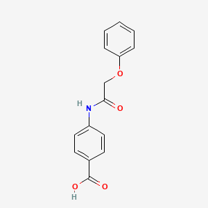 molecular formula C15H13NO4 B3845156 4-[(2-Phenoxyacetyl)amino]benzoic acid CAS No. 18704-90-0